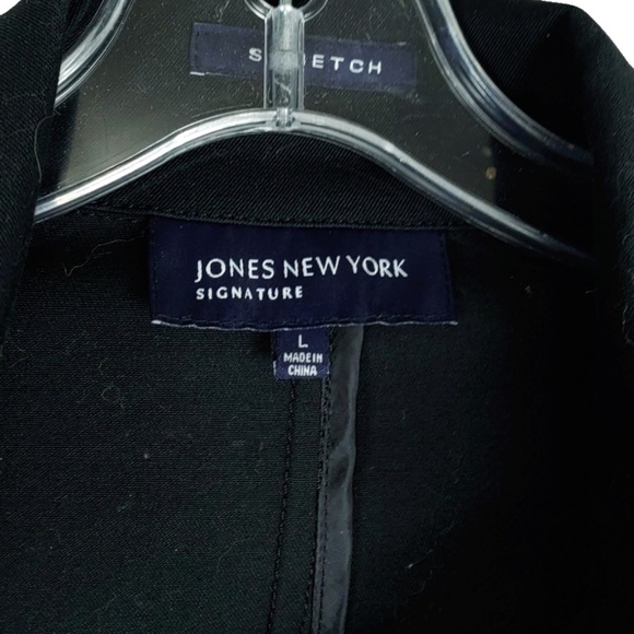 Jones New York Signature Wmn L  Zip Belted Jacket - Picture 2 of 5